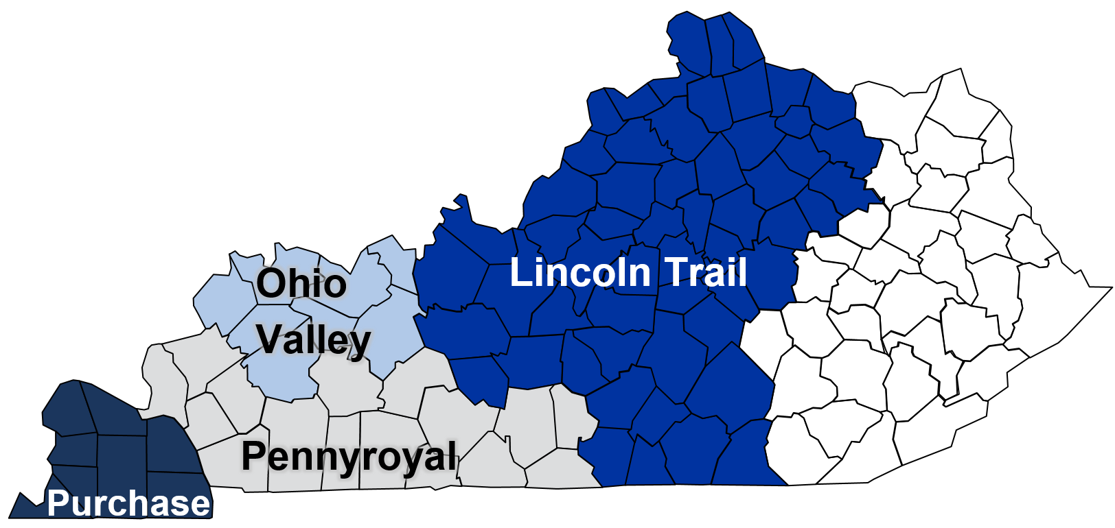 KFBM regions map with color coded regions